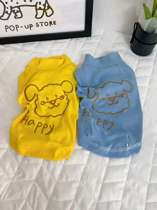 ペット用Tシャツ【犬猫用・カジュアル・引っ掛け防止・テディベアスタイル】
