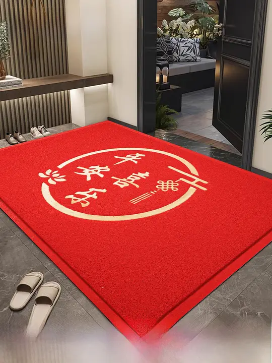 滑り止め機能付き 家庭用入口マット【シリコン繊維・防滑・玄関用】