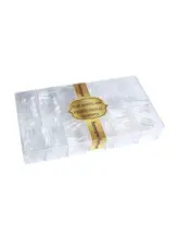 高品質ネイルチップ 09号【尖形・梯形・全半両用・透明・マット仕上げ】
