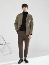 JSSD HOMME メンズ 秋冬用カジュアルパンツ【ストレート・微ストレッチ・抗シワ加工】