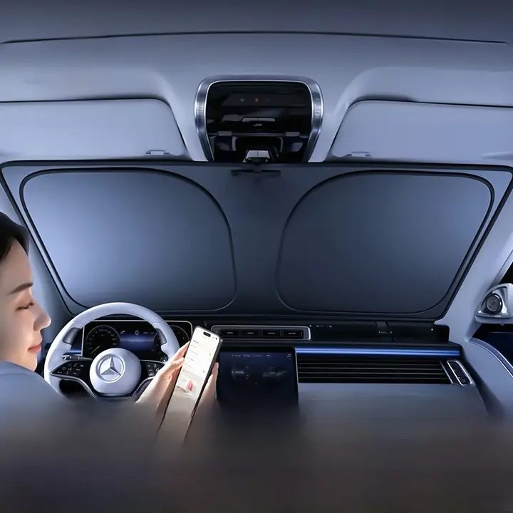 車用フロントウィンドシールドサンシェード【遮熱・防眩効果】