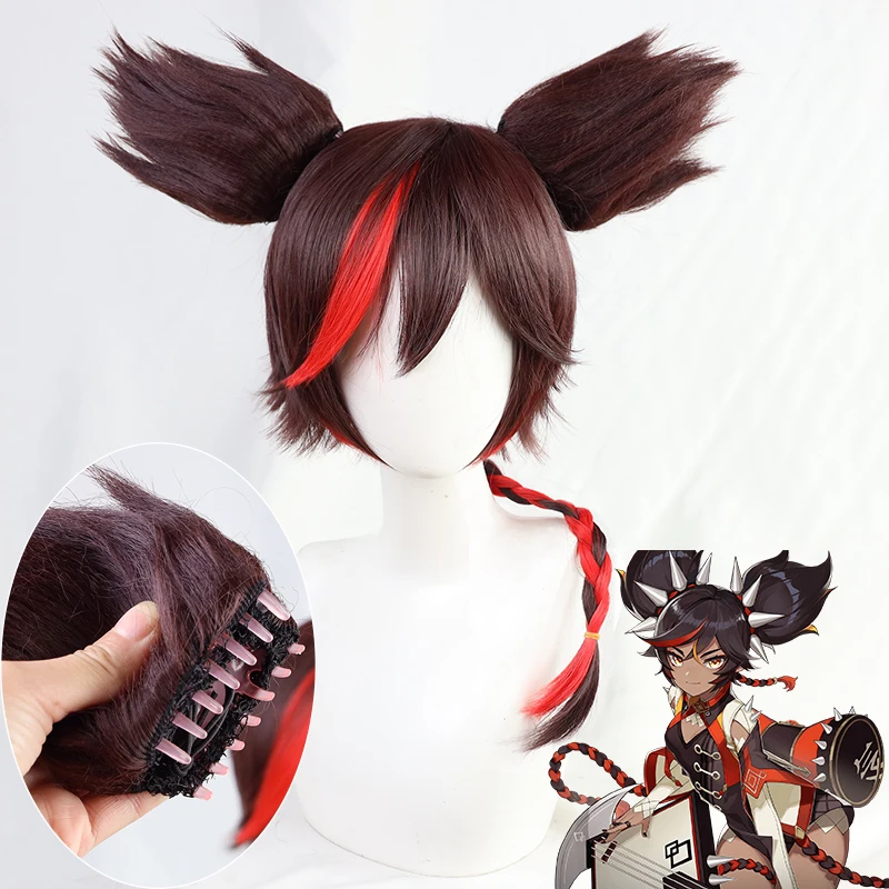 コスプレ用ツートーンの双馬尾ウィッグ：キャラクター風ハイライト加工の実用性と適用シーン