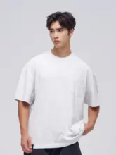 Tシャツ メンズ 半袖 ウォッシュ加工 UVカット 厚手 快適 ホワイト ブラックレーベル「SeedClub」