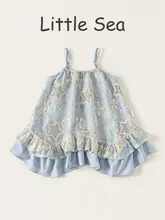 キャミワンピース キッズ ガールズ ノースリーブ 刺繍 スパンコール フリル アシンメトリー おしゃれ 夏
