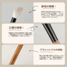 斜面形状のチークブラシ・ハイライトブラシ・シェーディングブラシ【極上の柔らかさ・化粧用ブラシ】
