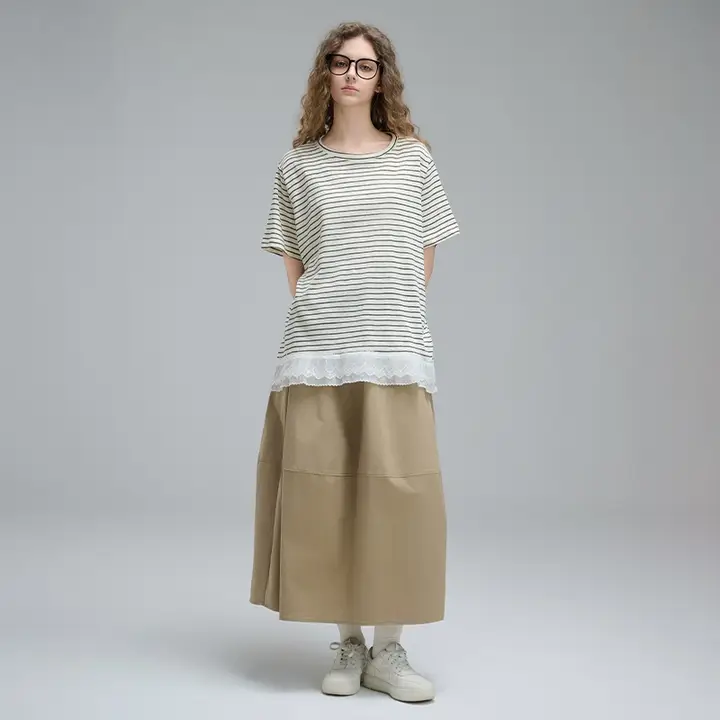 可愛いデザインのフラワーバルーンスカート【夏用・立体感・ウエストゴム】（セットアップ対応）