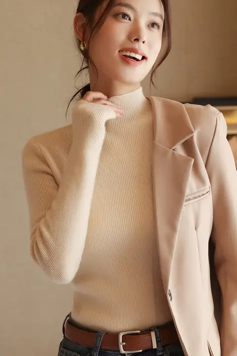 ニット 内搭 女性 秋冬 ハイネック 柔らかい 毛玉にならない おしゃれ