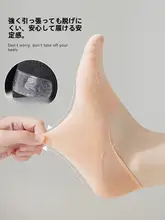 夏用透湿コットンの船型靴下【滑り止め付き・浅口・女性用】（セットアップ対応）