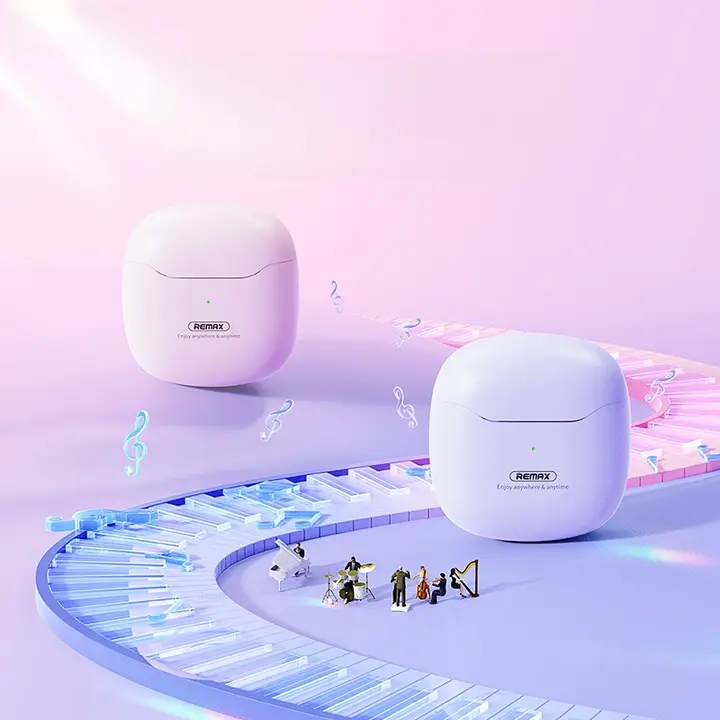 REMAX 極上の柔らかさのワイヤレスBluetoothイヤフォン【男女兼用・半入耳式】