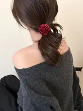 ベルベットローズヘアゴム【高弾力・ポニーテール用・女性用】