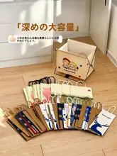 おしゃれで折りたたみ可能な牛皮紙収納ボックス【買い物袋や保温袋用】