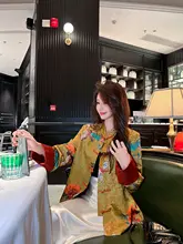 高級感漂う刺繍入りオープンカーディガン【春秋対応・女性用・中華風】
