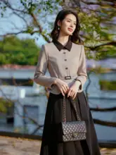 高端感漂う2色使いのドレス【フォーマル・スーツスタイル・女性用】