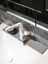 狭型水栓用吸水マット【シリコン製・防水・洗面台用】
