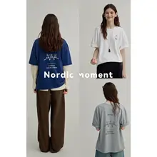 極上の柔らかさのオーバーサイズTシャツ【手描き風プリント・半袖・女性用】