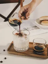 エスプレッソカップ【ガラス製・目盛付き・カフェ用・コーヒー抽出】