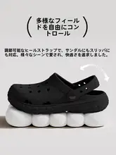 黒の通気性サンダル【男女兼用・防臭・防滑・ビーチ用】