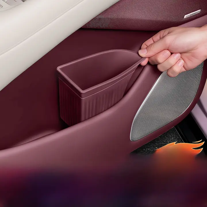 車載ゴミ箱・傘収納ボックス【シリコン製・防水・車内収納用品】