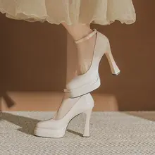 防水台付きマリージェーンシューズ【漆皮・セクシー・太ヒール・パフォーマンス用】