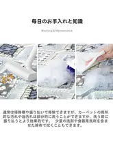 高級感あるフロックカーペット【リビング・寝室・長方形デザイン】（セットアップ対応）