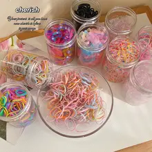 高弾力の使い捨てカラーヘアゴム【耐久性・女性用・髪まとめ用】
