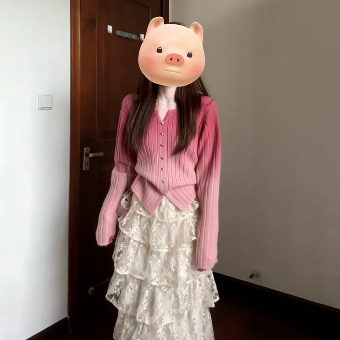 休日用カーディガンの選び方：春用ピンクカーディガン【淑昕媛】の実用性とシーン別対応