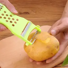 多機能野菜カッター【二刀刃・ステンレススチール・皮むき器・プラスチック製】