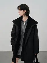 美しいデザインのパーカーコート【ウールライナー・冬用・ファー付き】