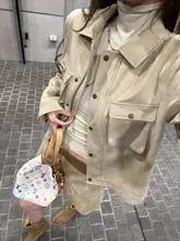 春のアメリカンビンテージスタイル！ブラ  ウンのスエードジャケット【ショートタイプ・小柄対応・二点衣装（セットアップ対応）】
