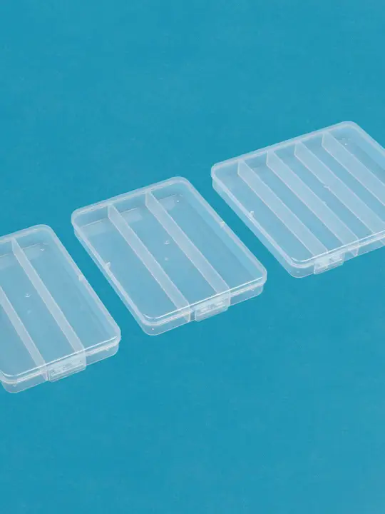 透明プラスチック部品ボックス【仕分け収納用・釣具やアクセサリーに最適】