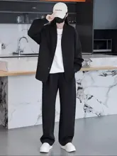 春用 カジュアルスタイル 男性用アウターコーデ【極上の柔らかさ・シンプルデザイン・長袖】（セットアップ対応）