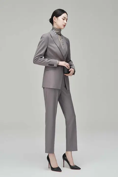 セットアップ スーツ パンツセット 春 おしゃれ 高級 ウール モード 三色展開
