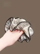 優雅な水墨画風のヘアゴム【おしゃれ・低ポニーテール用】