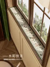 出窓マット 窓台パッド アメリカン風 カット可能 オールシーズン バルコニー 保護マット