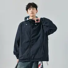 男性用 アウトドア防晒服【夏用・薄手・クール感・速乾・フード付き】