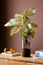 フェイクタピオカリーフ ガーデン装飾 室内装飾 緑の植物装飾