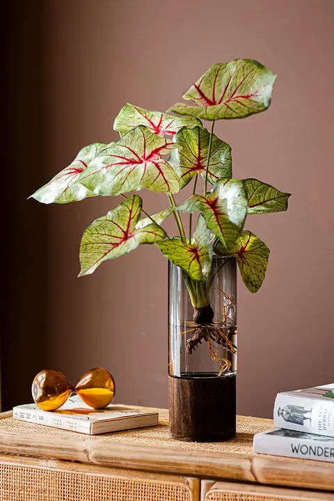 フェイクタピオカリーフ ガーデン装飾 室内装飾 緑の植物装飾