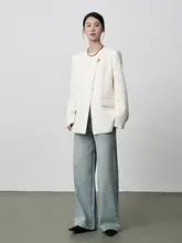 中式デザインの西装外套【女性用・肌理感のある上品な仕上がり】