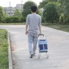 アルミ製 折りたたみ式ショッピングカート【軽量・便利・老人用】