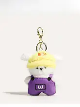 可愛いコーラ犬のバックパック用マスコット【毛糸製・キーホルダー・誕生日プレゼントに最適】