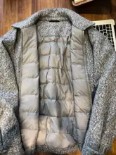 白鹅绒使用！翻 collar のメンズダウンジャケット【冬用・保温性・ウールコート風】