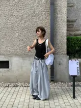 バルーンパンツ【フィット・ウエストゴム・シンプルデザイン】（セットアップ対応）
