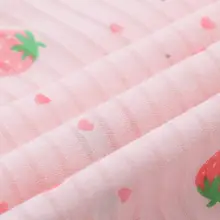 竹節綿製 女の子用夏用スリップドレス【フリル袖・薄手・ホームウェア】
