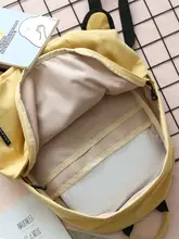 レモンイエローの女性用リュックサック【ファッション・軽量・旅行用・大学生向け】