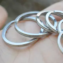 304ステンレス製キーチェーン【ダブルリング・錆びない・耐久性】