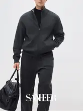 極上の柔らかさ ウールカシミヤ混紡 ニットパンツ【ウエストゴム・ストレート】