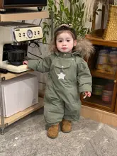 子供用 防水防風の暖かいスキーウェア【北欧風・可愛いデザイン・連体型】
（セットアップ対応）