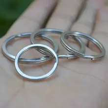 304ステンレス製キーチェーン【ダブルリング・錆びない・耐久性】
