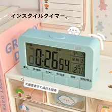 充電アラーム 時計 学生 起床 お助け こども 勉強 タイマー サイレント 電子時計