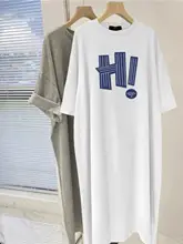全棉短袖のワンピース【長め・快適】